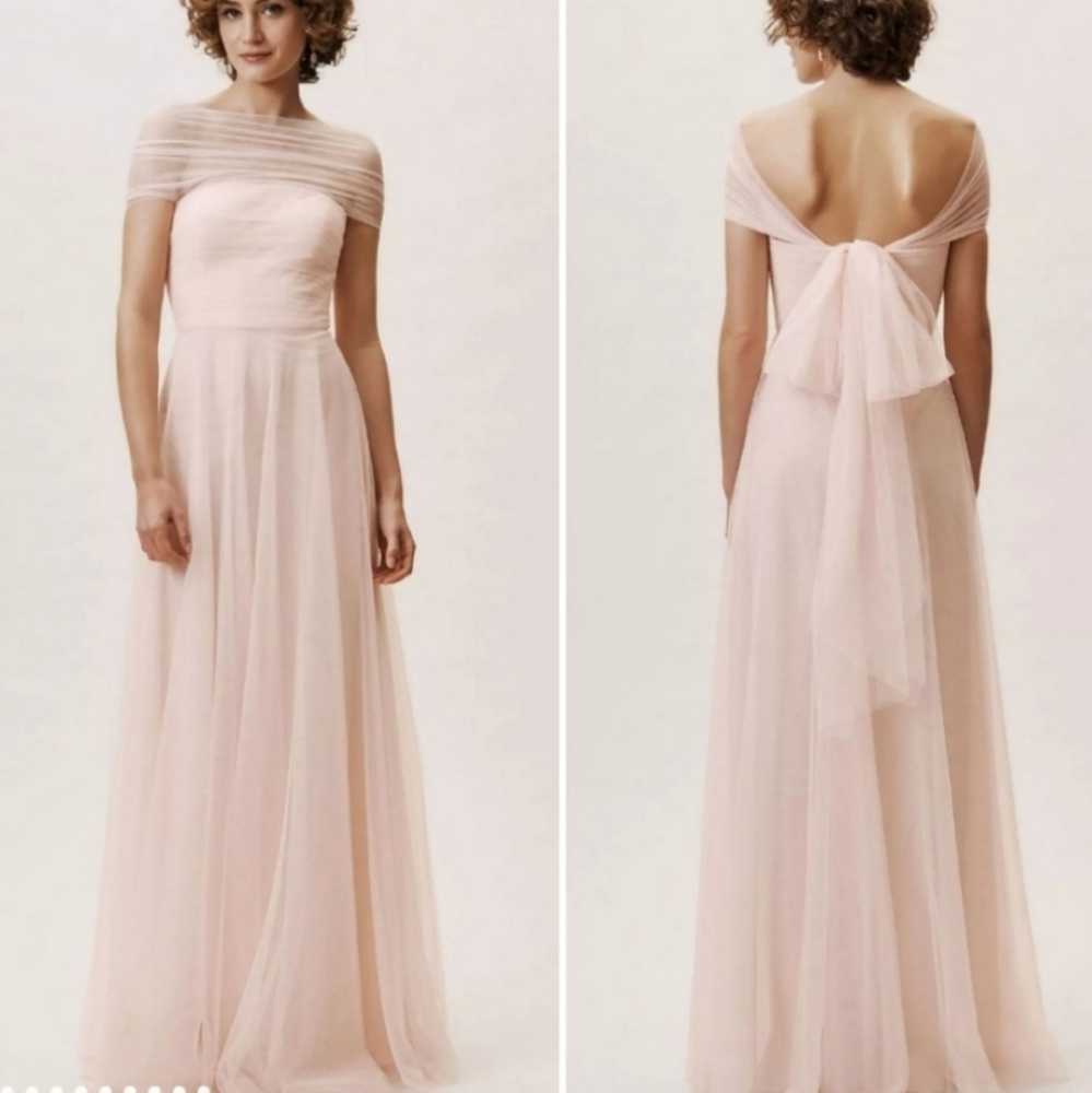 BHLDN × Jenny Yoo Ryder Strapless Open Back Convertible Dress Size 2 Blu… - Picture 3 of 8